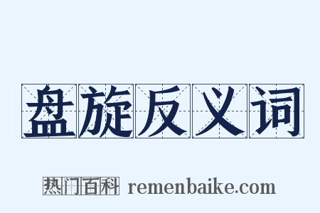 盘旋反义词是什么意思的图片